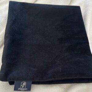 LIKE NEW! Black Accent Pillow Covers- Velvet feeling (set of 2)